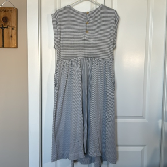 Maeve Anthropologie Striped Midi Beach Dress with Pockets! - Picture 5 of 8
